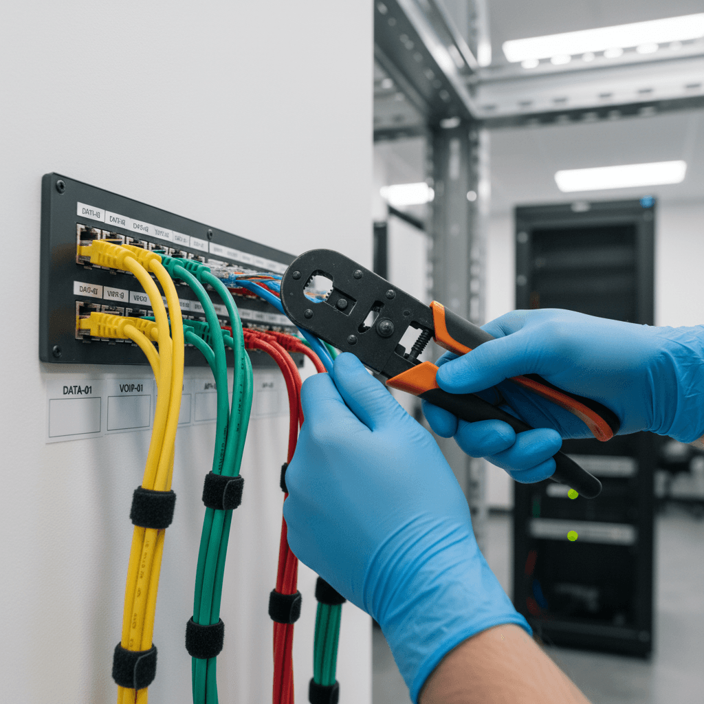 Network cabling installation